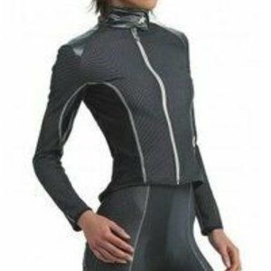 Assos Cyling Jacket Lady Uma Full Zip Biking Outerwear Top Black Large Women NEW